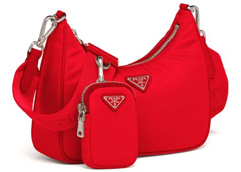 prada milano purse red|prada nylon shoulder bag price.